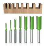 Eryi - ® 7pcs fraise droite a queue de 6 mm, fraise droite defonceuse, pour bois carbure de tungstène ... Eryi - ® 7pcs fraise droite a queue de 6 mm, fraise droite defonceuse, pour bois carbure de tungstène ...