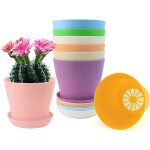 Eryi - 8 pices 12cm cache pot plante interieur, pot plante intrieur, cache - pots de fleurs, pots de ...
