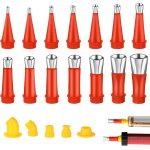 Eryi - acier inoxydable calfeutrage buse applicateur, 19pcs d'outils de buse en caoutchouc intgr universel, ...