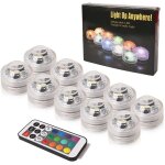 Eryi - aeeyui 10pcs bougie led lampe submersible etanche avec une tlcommande couleur changement pour ...