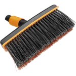 Eryi - balai d'extrieur, tte d'outil quikfit, largeur: 26 cm, poils en polypropylne, noir / orange, ...