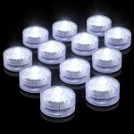 Eryi - bougies chauffe - plat a led sans flamme, mini lumire sous - marine, 100 heures d'eclairage de ...