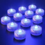Eryi - bougies chauffe - plat a led sans flamme, mini lumire sous - marine, 100 heures d'eclairage led ...