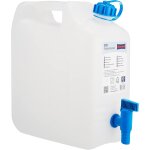 Eryi - gmbh 817500 jerrican a eau eco pe - hd avec robinet, bleu / transparent - 10l (max. 12l)