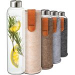 Eryi - gourde verre avec housse en feutre 750ml - compatible lave - vaisselle - etanche - sans bpa - ... Eryi - gourde verre avec housse en feutre 750ml - compatible lave - vaisselle - etanche - sans bpa - ...