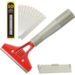 Eryi - industry grattoir avec 10 lames, grattoir plancha u200bpour papier peint, grattoirs pour vitre, ...