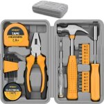 Eryi - kit d'outils diy 24pc jaune. petite bote a outils idale pour dbutants, pour la maison & le ...