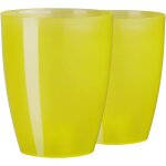 Eryi - pots de fleurs pour orchid�e, lot de 2, en plastique, la transparent agasto001 (transparent jaune, ...