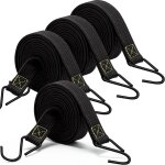 Eryi - tendeurs elastique avec crochets, lot de 4 cordons elastiques plats longs 200 cm, sangles elastiques ...