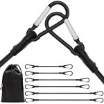 Eryi - tendeurs elastiques avec mousqueton, tendeurs elastique avec crochets 60 cm 100 cm 150 cm, long ...