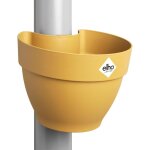 Eryi - vibia campana pot gouttire 40 - pot de fleurs pour extrieur - Ø 21. 6 x h 16. 3 cm - jaune ...