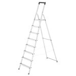Escabeau aluminium hailo - 8 marches - hauteur de travail 3, 45 m