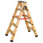 Escabeau double platrier 4 + tab