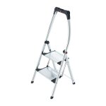 Escabeau pliant marche plateforme y comp. 2 hauteur de la plate - forme 490 mm alu marches avec nervurage ...