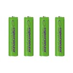 Esperanza rechargeable batteries ni - mh aaa 1000mah 4pcs. green