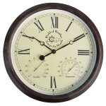 Esschert design horloge de station avec thermo - hygromã¿tre 30, 5 cm tf009 Esschert design horloge de station avec thermo - hygromã¿tre 30, 5 cm tf009