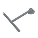 Essuie - glace de douche avec fixation par ventouse gris sandalo