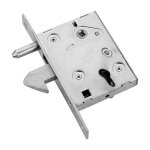 Estebro - serrure a crochet pour portail - a encastrer - axe 60mm