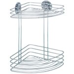 Etagère d'angle murale - 2 étages - fixation turbo - loc wenko Etagère d'angle murale - 2 étages - fixation turbo - loc wenko