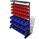 Etagre bac  bec combinaison murale bleu et rouge