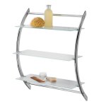 Etagère murale pour salle de bain - vermont - 3 tablettes en verre wenko Etagère murale pour salle de bain - vermont - 3 tablettes en verre wenko