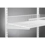 Etag�re panier pour syst�me de cr�maill�re suspendue - blanc elfa