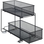 �tag�re wenko gioma noire en m�tal avec 2 tiroirs coulissants pour rangement cuisine et organisateur ...