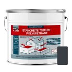 Etanchit toiture polyurthane - etanchit toit terrasse, toit plat procom 15 kg ardoise (ral 7016) ...