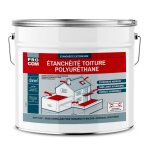 Etanchit toiture polyurthane - etanchit toit terrasse, toit plat procom 15 kg blanc