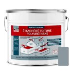 Etanchit toiture polyurthane - etanchit toit terrasse, toit plat procom 15 kg gris (ral 7001)