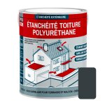Etanchit toiture polyurthane - etanchit toit terrasse, toit plat procom 3. 5 kg ardoise (ral 7016) ...