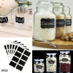 Etiquettes autocollantes de cuisine en pvc, accessoires, tableau noir, organisateur d'�pices, etiquettes ...