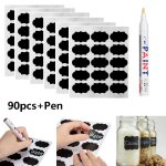 Etiquettes autocollantes imperméables, 48 pièces, tableau noir, organisateur de bouteilles, artisanat ... Etiquettes autocollantes imperméables, 48 pièces, tableau noir, organisateur de bouteilles, artisanat ...