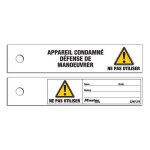 Etiquettes drapeaux pour cadenas de consignation - par 100 master lock