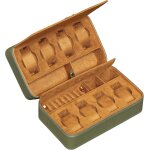 Etui de voyage pour 8 montres, lunettes de soleil, bagues et boutons de manchette - ecrins pour montres ...
