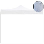 Evergreen - feuille lat�rale de remplacement blanche imperm�able 4, 5x2m pour tonnelle pliable
