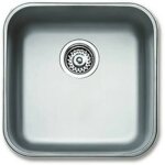 Evier de cuisine - teka - be 40. 40 plus - 1 bac - acier inoxydable - 406 x 406 mm