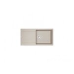 Evier encastrable - fragranit - 1 cuve + �gouttoir - coloris caf� - mrg611 - xl franke
