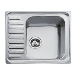 Evier à encastrer inox 18 / 10 1 cuve - teka - classic - vidage manuel - bonde à panier de 90 mm Evier à encastrer inox 18 / 10 1 cuve - teka - classic - vidage manuel - bonde à panier de 90 mm