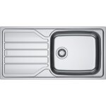 Evier � encastrer inox dekor 1 cuve 1 �gouttoir 1000 x 500 mm fln 611 - xl franke