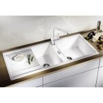 Evier granit blanc blanco metra 8 s 2 bacs Evier granit blanc blanco metra 8 s 2 bacs