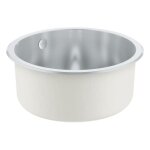 Evier k200 grohe 31720sd0 1 bac rond - inox