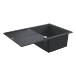 Evier k400 grohe 31639ap0 1 bac + 1 égouttoir - 78 cm - noir granite Evier k400 grohe 31639ap0 1 bac + 1 égouttoir - 78 cm - noir granite