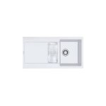 Evier maris fragranit + encastrer mrg651 blanc artic 970 x 500 mm franke