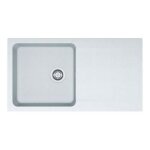 Evier orion oid611 - 94 blanc artic (sous meuble 60cm) 940x510x190mm