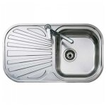 Evier - teka - 1 cuve - gris - avec egouttoir - electromnager de qualit