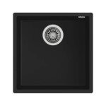 Evier - teka - square - 40x40 cm - tegranite - noir - 1 bac sous plan Evier - teka - square - 40x40 cm - tegranite - noir - 1 bac sous plan