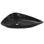 Evier triangulaire cramique noir 64, 5 x 45, 5 x 11, 5 cm