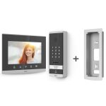 Extel - visiophone �cran 7  avec clavier � code int�gr� design miroir