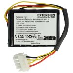 Extensilo 1x batterie compatible avec al - ko robolinho 300 e, 450 w, 350 w, 520 w tondeuse (3400mah, ...